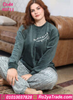 بيجامة قطيفة شتوي بيج سايز