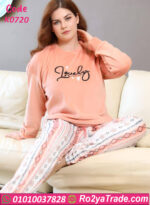 بيجامة قطيفة شتوي بيج سايز