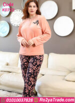 بيجامة شتوي قطيفة حريمي