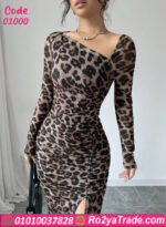 فستان ليوبارد شيك