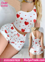 طقم هوت شورت قطن صيفي