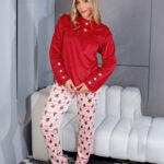 بيجامة شتوي قطيفة كود 012