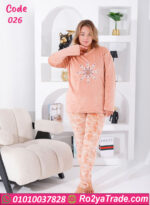 بيجامة قطيفة شتوي بيج سايز