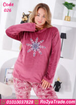 بيجامة قطيفة شتوي بيج سايز