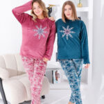 بيجامة قطيفة شتوي بيج سايز