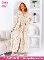 روب شتوي طويل قطيفة