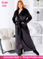 روب شتوي قطيفة طويل نسائي