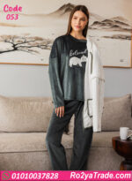 بيجامة قطيفة حريمي شتوي