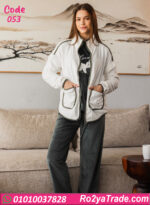 بيجامة قطيفة حريمي شتوي