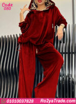 ترنج قطيفة حريمي بقبعة