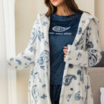 بيجامة حريمي شتوي مع جاكيت