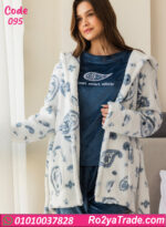 بيجامة حريمي شتوي مع جاكيت