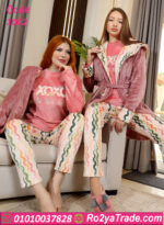 طقم شتوي قطيفة 3 قطع