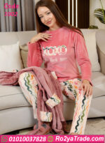 طقم شتوي قطيفة 3 قطع