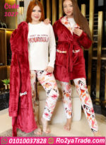 طقم شتوي قطيفة 3 قطع