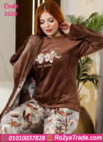 طقم شتوي قطيفة 3 قطع