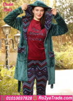 بيجامة قطيفة شتوي نسائي