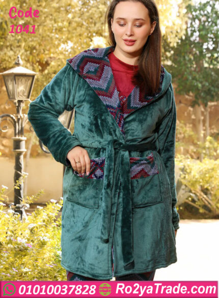 بيجامة قطيفة شتوي نسائي