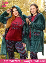 بيجامة قطيفة شتوي نسائي