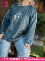 بيجامة شتوي قطيفة ناعمة