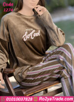 بيجامة قطيفة شتوي