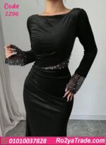 فستان مخمل شتوي سواريه