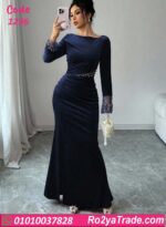 فستان مخمل شتوي سواريه