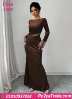 فستان مخمل شتوي سواريه