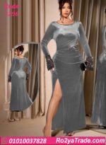 فستان مخمل شتوي سواريه