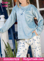 بيجامة شتوي قطيفة حريمي