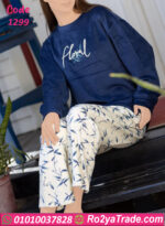 بيجامة شتوي قطيفة حريمي