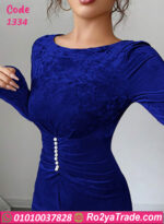 فستان سواريه مخملي طويل