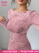 فستان سواريه مخملي طويل