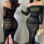 دريس طويل شفاف