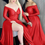 فستان سواريه أوف شولدر