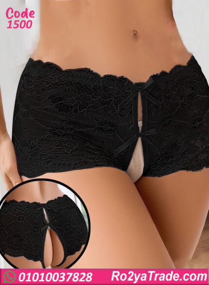 لانجري دانتيل هاي ويست مفتوح