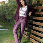 بيجامة حريمي شتوي 3 قطع