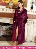 روب شتوي حريمي طويل قطيفة