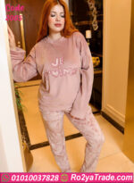 طقم شتوي قطيفة بناتي Je T’aime