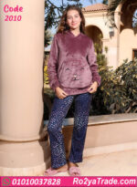 بيجامة قطيفة حريمي شتوي