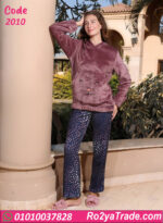 بيجامة قطيفة حريمي شتوي