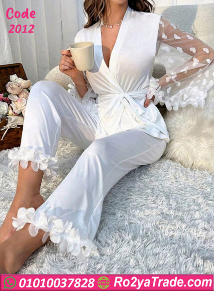 بيجامة دانتيل صيفي