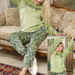 بيجامة قطيفة شتوي نقش تايجر