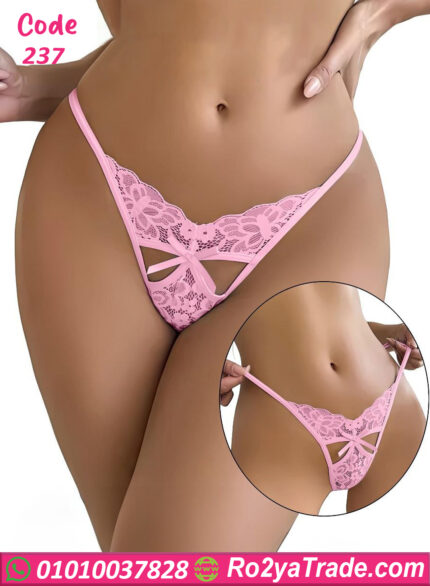 كلوت دانتيل بفتحة أمامية حريمي