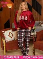 بيجامة شتوي حريمي قطيفة