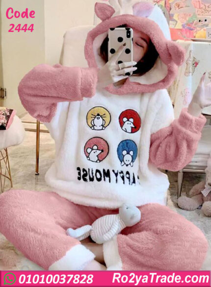 بيجامة حريمي شتوي قطيفة