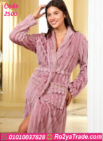 روب شتوي قطيفة طويل