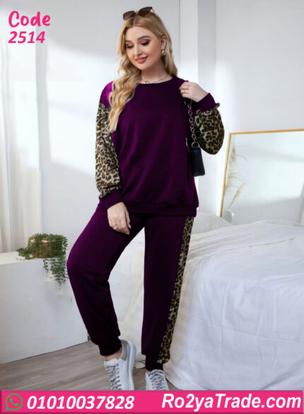 طقم بيجامة شتوي بيج سايز