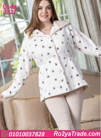 بيجامة حريمي شتوي قطعتين