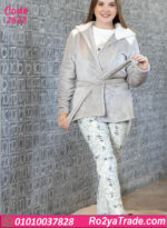 طقم بيجامة حريمي شتوي بروب قطيفة